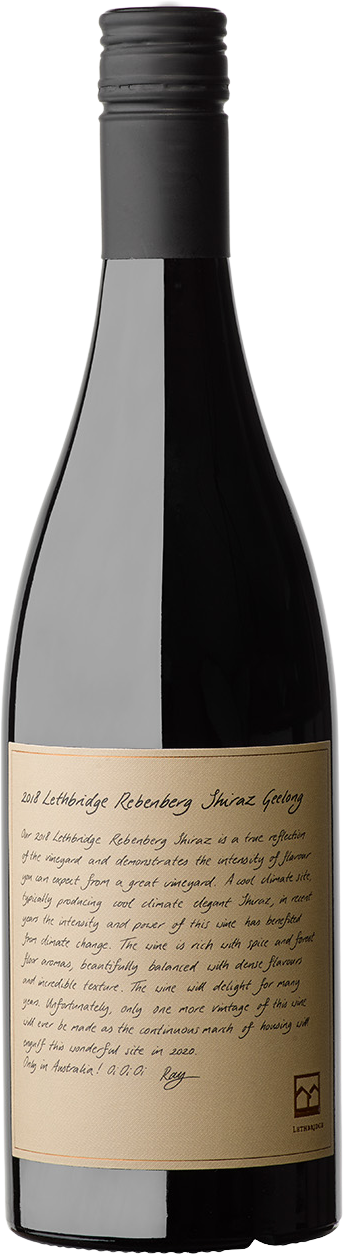 Lethbridge Wines Rebenberg Geelong Shiraz 2018